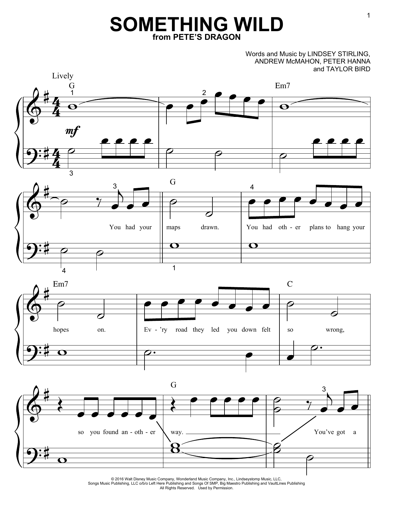 Preview Lindsey Stirling Something Wild Film and TV sheet music, notes and chords for Piano (Big Notes), SKU: 196996 sheet music, piano notes, chords, guitar tabs, score, transpose, transcribe, how to play, guide, download, learn, tutorial, progression, song, artist, awards, billboard, mtv, vh1, tour, single, album, release