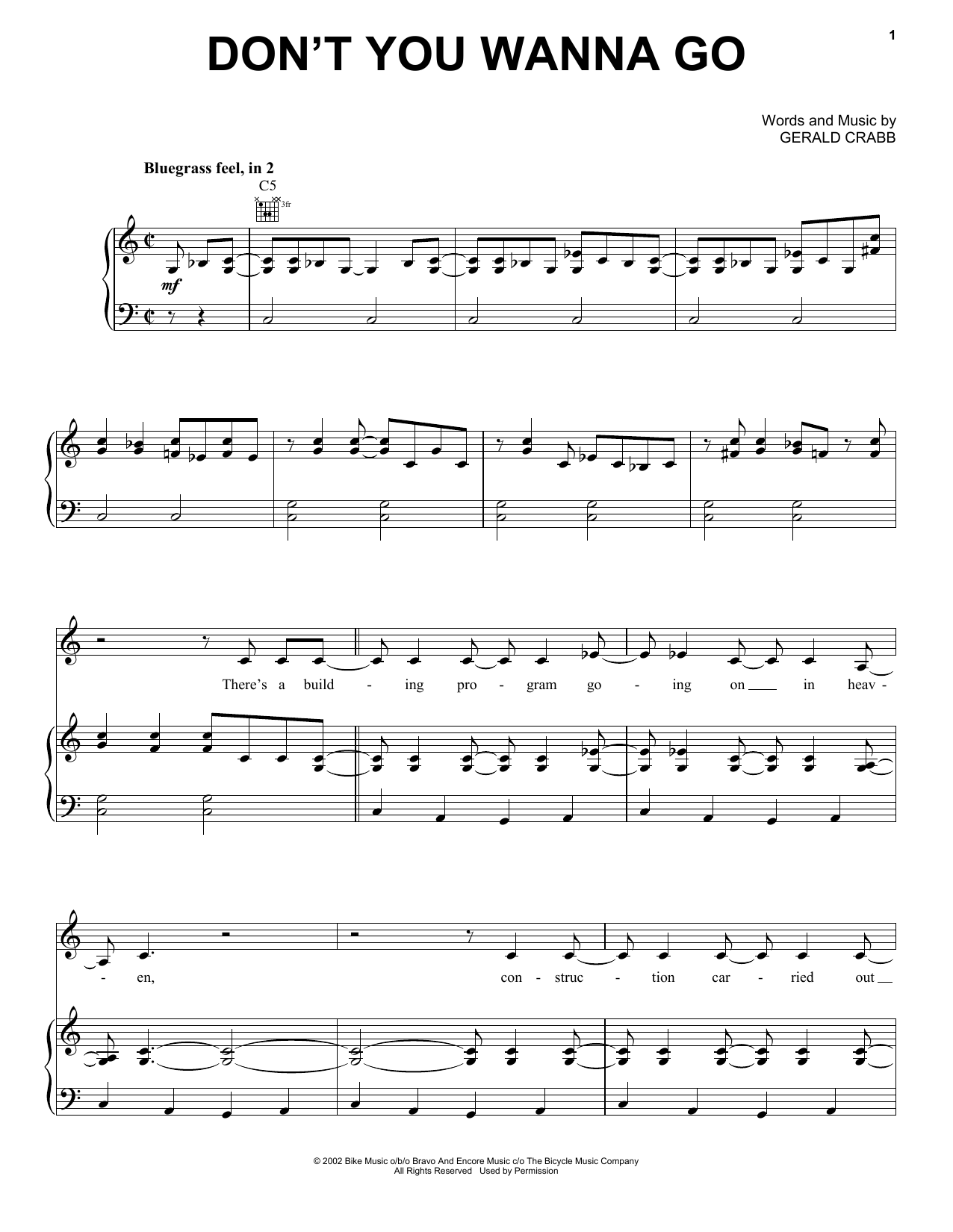 Preview The Crabb Family Don't You Wanna Go Religious sheet music, notes and chords for Piano, Vocal & Guitar (Right-Hand Melody), SKU: 197129 sheet music, piano notes, chords, guitar tabs, score, transpose, transcribe, how to play, guide, download, learn, tutorial, progression, song, artist, awards, billboard, mtv, vh1, tour, single, album, release