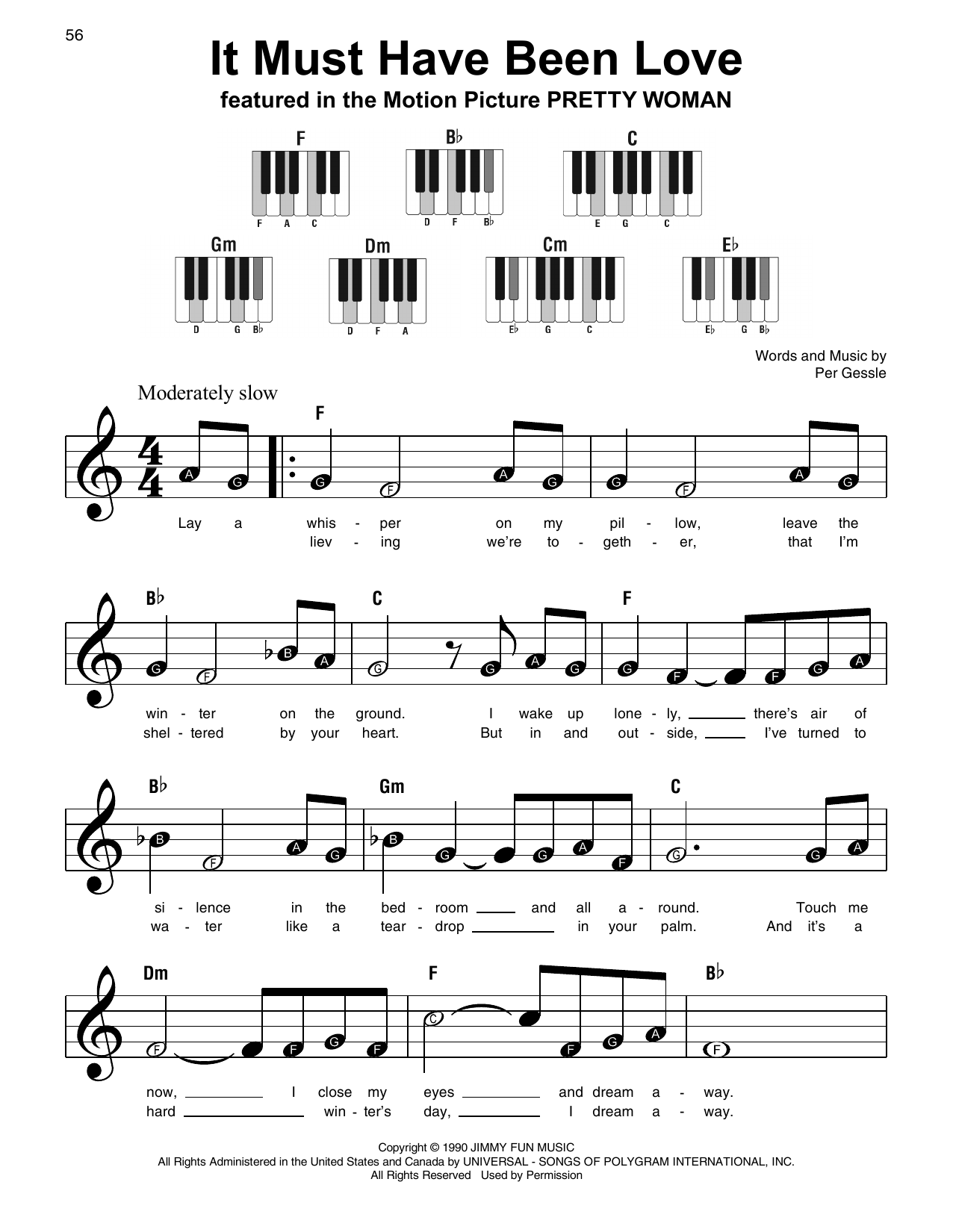 Preview Roxette It Must Have Been Love Pop sheet music, notes and chords for Super Easy Piano, SKU: 197191 sheet music, piano notes, chords, guitar tabs, score, transpose, transcribe, how to play, guide, download, learn, tutorial, progression, song, artist, awards, billboard, mtv, vh1, tour, single, album, release