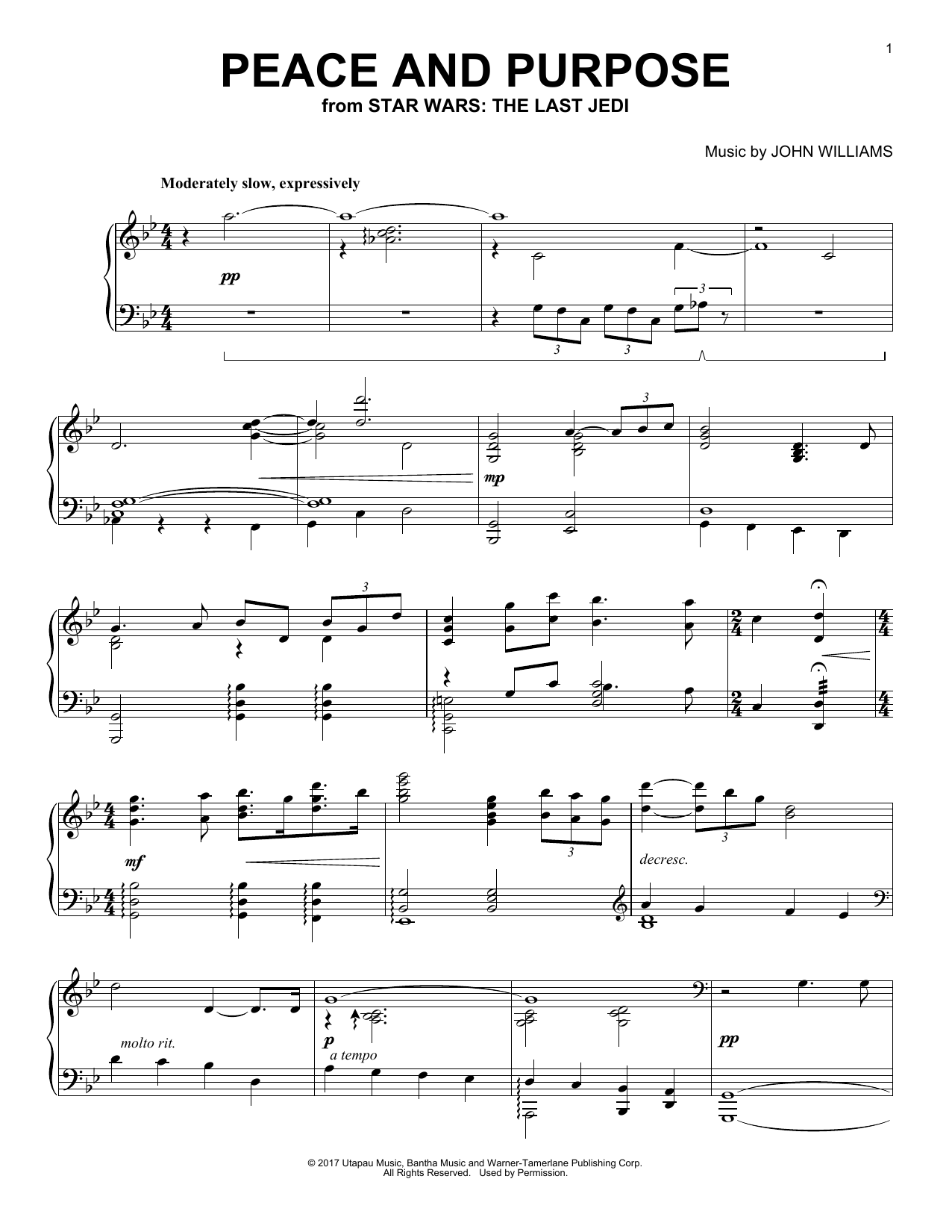 Preview John Williams Peace And Purpose Film and TV sheet music, notes and chords for Piano, SKU: 198379 sheet music, piano notes, chords, guitar tabs, score, transpose, transcribe, how to play, guide, download, learn, tutorial, progression, song, artist, awards, billboard, mtv, vh1, tour, single, album, release