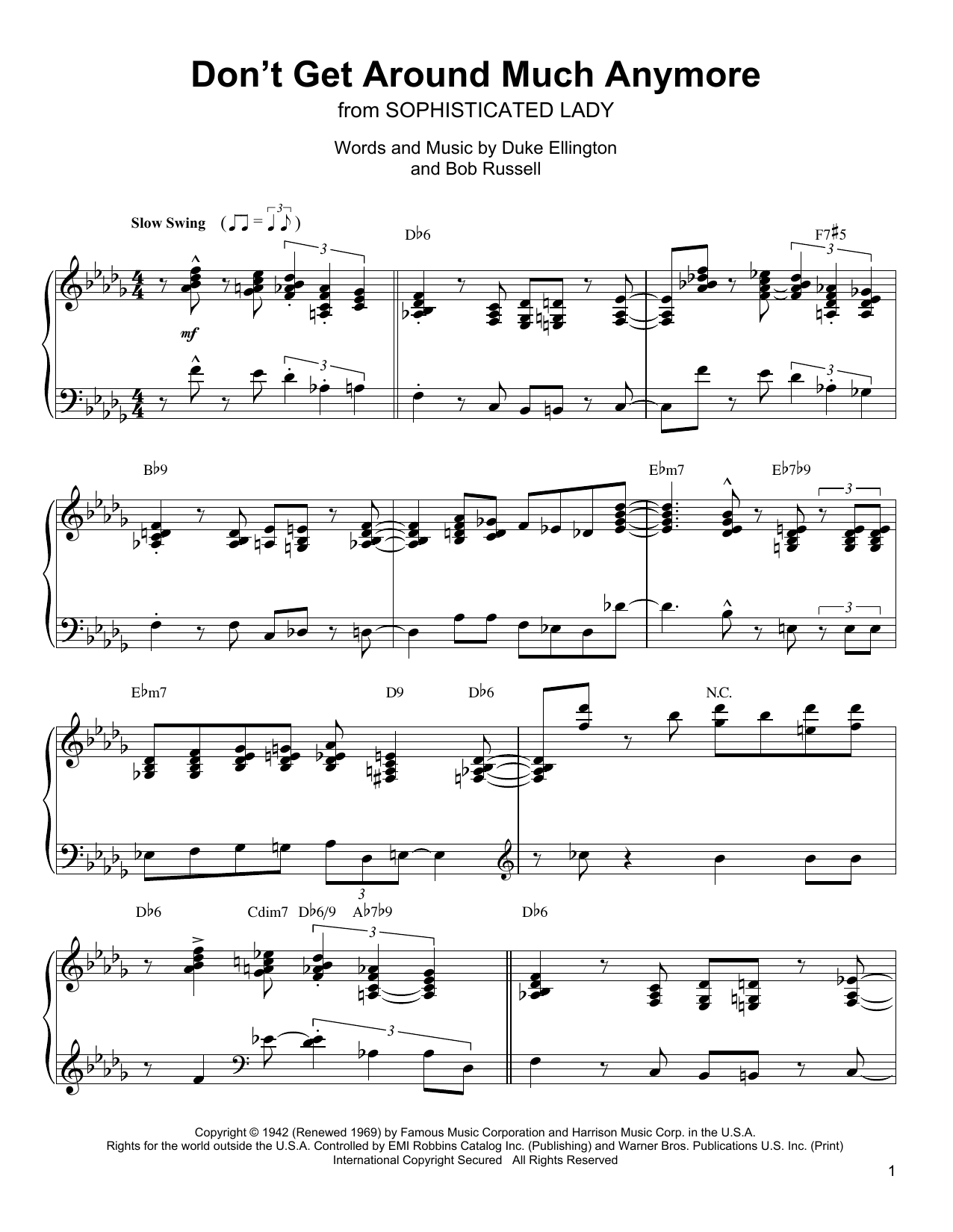 Preview Oscar Peterson Don't Get Around Much Anymore Jazz sheet music, notes and chords for Piano Transcription, SKU: 198605 sheet music, piano notes, chords, guitar tabs, score, transpose, transcribe, how to play, guide, download, learn, tutorial, progression, song, artist, awards, billboard, mtv, vh1, tour, single, album, release