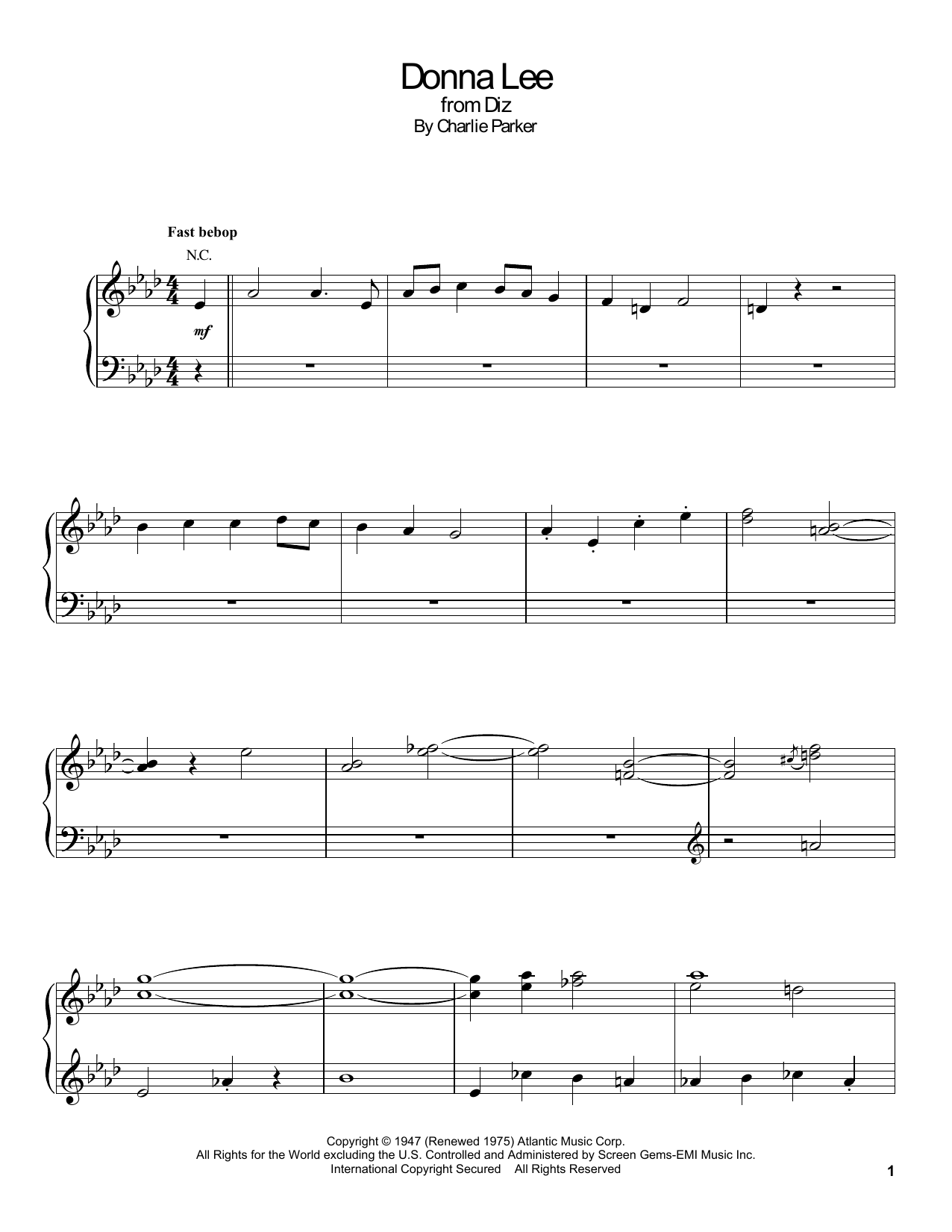 Preview Gonzalo Rubalcaba Donna Lee Jazz sheet music, notes and chords for Piano Transcription, SKU: 198682 sheet music, piano notes, chords, guitar tabs, score, transpose, transcribe, how to play, guide, download, learn, tutorial, progression, song, artist, awards, billboard, mtv, vh1, tour, single, album, release