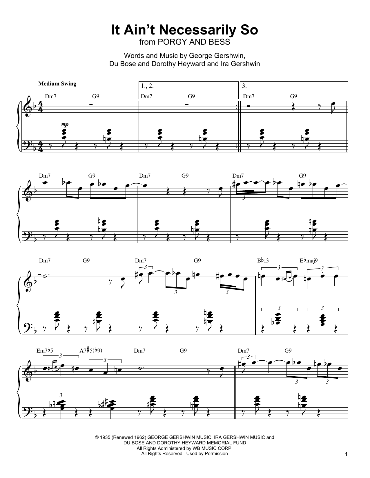 Preview Oscar Peterson It Ain't Necessarily So Jazz sheet music, notes and chords for Piano Transcription, SKU: 198746 sheet music, piano notes, chords, guitar tabs, score, transpose, transcribe, how to play, guide, download, learn, tutorial, progression, song, artist, awards, billboard, mtv, vh1, tour, single, album, release