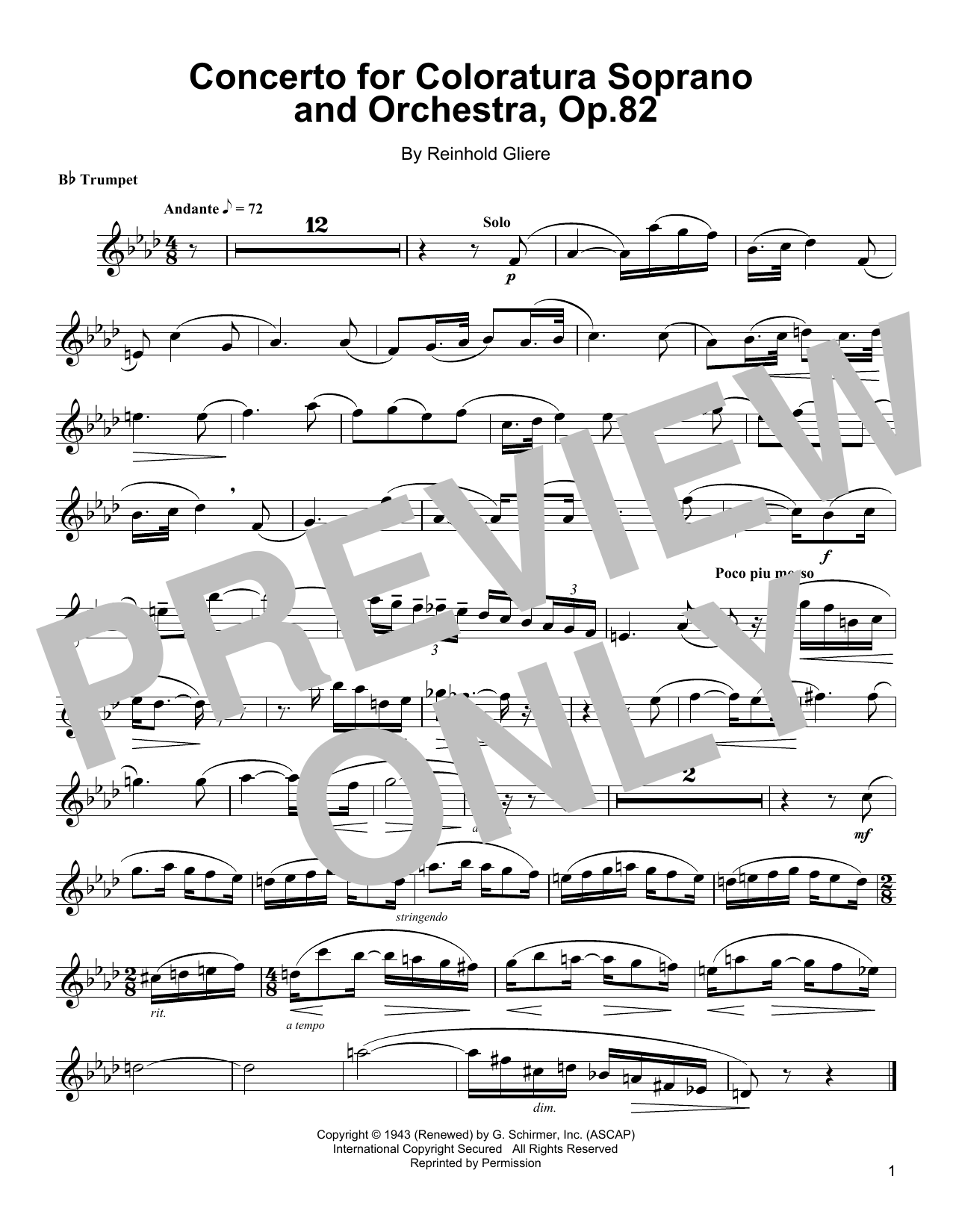 Preview Arturo Sandoval Concerto For Coloratura Soprano And Orchestra, Op. 82 Jazz sheet music, notes and chords for Trumpet Transcription, SKU: 199130 sheet music, piano notes, chords, guitar tabs, score, transpose, transcribe, how to play, guide, download, learn, tutorial, progression, song, artist, awards, billboard, mtv, vh1, tour, single, album, release