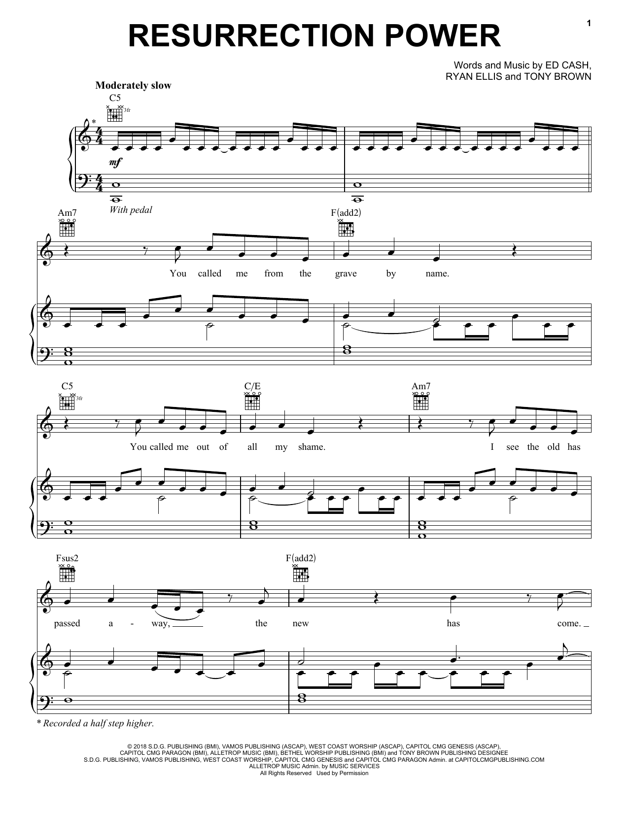 Preview Chris Tomlin Resurrection Power Pop sheet music, notes and chords for Piano, Vocal & Guitar (Right-Hand Melody), SKU: 199639 sheet music, piano notes, chords, guitar tabs, score, transpose, transcribe, how to play, guide, download, learn, tutorial, progression, song, artist, awards, billboard, mtv, vh1, tour, single, album, release