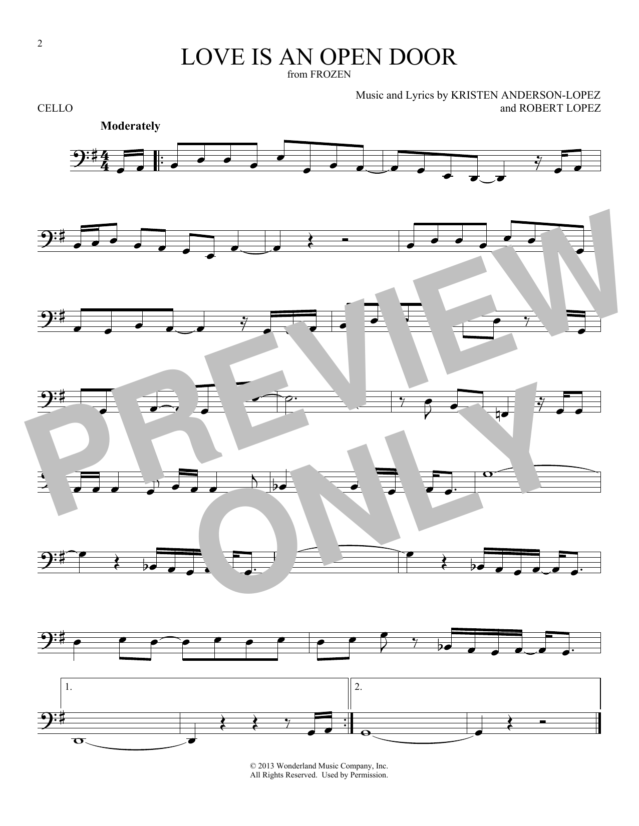 Love Is An Open Door Sheet Music Notes Kristen Bell Santino