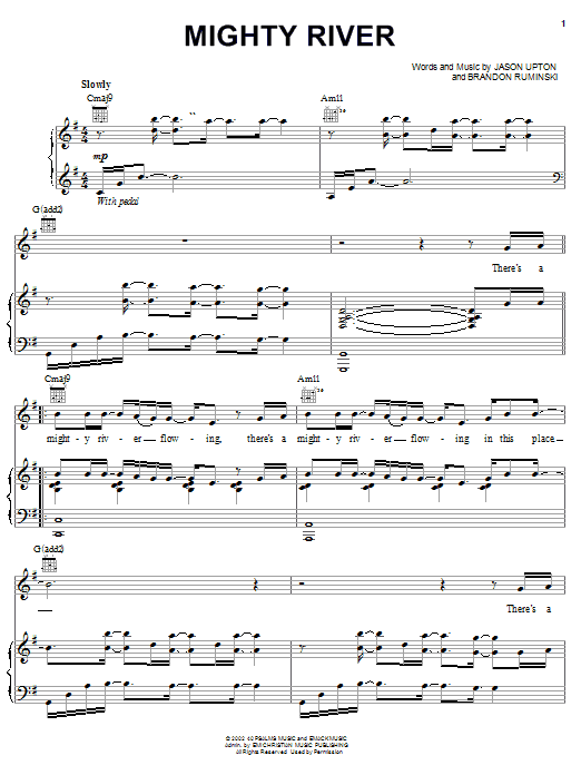 Preview The Katinas Mighty River Pop sheet music, notes and chords for Piano, Vocal & Guitar (Right-Hand Melody), SKU: 21385 sheet music, piano notes, chords, guitar tabs, score, transpose, transcribe, how to play, guide, download, learn, tutorial, progression, song, artist, awards, billboard, mtv, vh1, tour, single, album, release