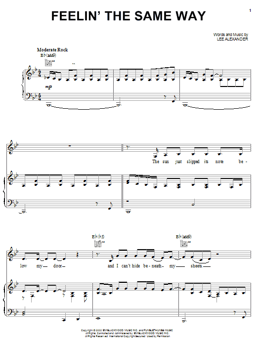 Preview Norah Jones Feelin' The Same Way Pop sheet music, notes and chords for Piano, Vocal & Guitar (Right-Hand Melody), SKU: 21450 sheet music, piano notes, chords, guitar tabs, score, transpose, transcribe, how to play, guide, download, learn, tutorial, progression, song, artist, awards, billboard, mtv, vh1, tour, single, album, release