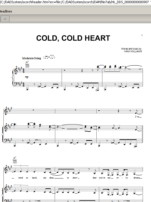 Preview Norah Jones Cold, Cold Heart Folk sheet music, notes and chords for Piano, Vocal & Guitar (Right-Hand Melody), SKU: 21455 sheet music, piano notes, chords, guitar tabs, score, transpose, transcribe, how to play, guide, download, learn, tutorial, progression, song, artist, awards, billboard, mtv, vh1, tour, single, album, release
