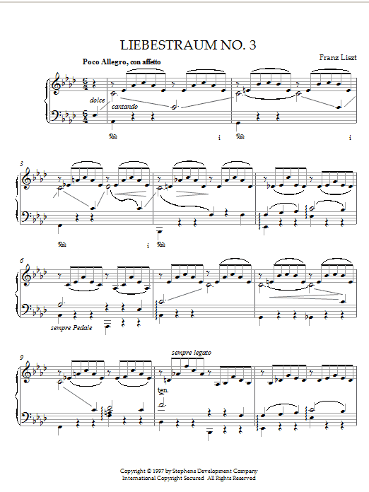 Preview Franz Liszt Liebestraum No.3 (Dream Of Love) Classical sheet music, notes and chords for Piano, SKU: 21558 sheet music, piano notes, chords, guitar tabs, score, transpose, transcribe, how to play, guide, download, learn, tutorial, progression, song, artist, awards, billboard, mtv, vh1, tour, single, album, release