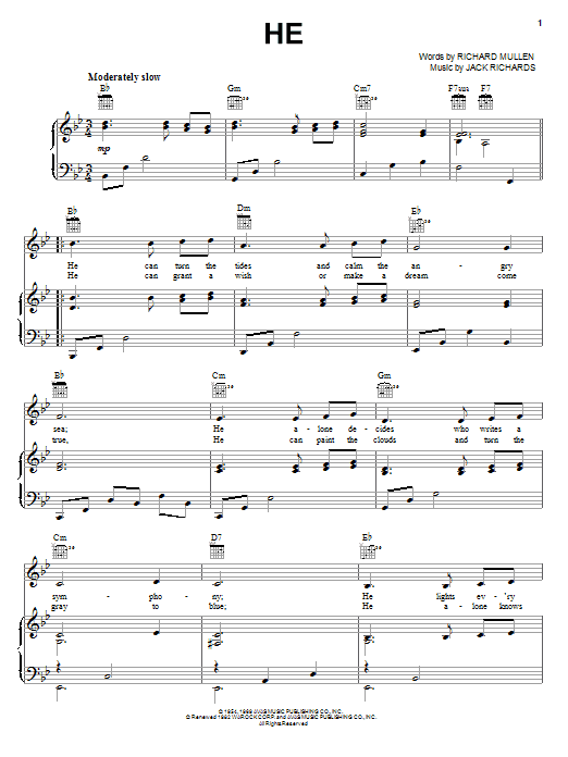 Preview Al Hibbler He Religious sheet music, notes and chords for Piano, Vocal & Guitar (Right-Hand Melody), SKU: 21789 sheet music, piano notes, chords, guitar tabs, score, transpose, transcribe, how to play, guide, download, learn, tutorial, progression, song, artist, awards, billboard, mtv, vh1, tour, single, album, release