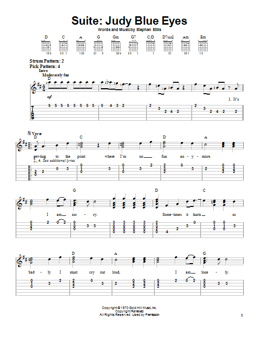Preview Crosby, Stills & Nash Suite: Judy Blue Eyes Pop sheet music, notes and chords for Easy Guitar, SKU: 21889 sheet music, piano notes, chords, guitar tabs, score, transpose, transcribe, how to play, guide, download, learn, tutorial, progression, song, artist, awards, billboard, mtv, vh1, tour, single, album, release