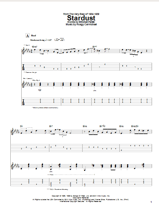 Preview Django Reinhardt Stardust Jazz sheet music, notes and chords for Guitar Tab, SKU: 21972 sheet music, piano notes, chords, guitar tabs, score, transpose, transcribe, how to play, guide, download, learn, tutorial, progression, song, artist, awards, billboard, mtv, vh1, tour, single, album, release
