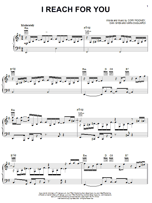 Preview Marc Anthony I Reach For You Pop sheet music, notes and chords for Piano, Vocal & Guitar (Right-Hand Melody), SKU: 22048 sheet music, piano notes, chords, guitar tabs, score, transpose, transcribe, how to play, guide, download, learn, tutorial, progression, song, artist, awards, billboard, mtv, vh1, tour, single, album, release