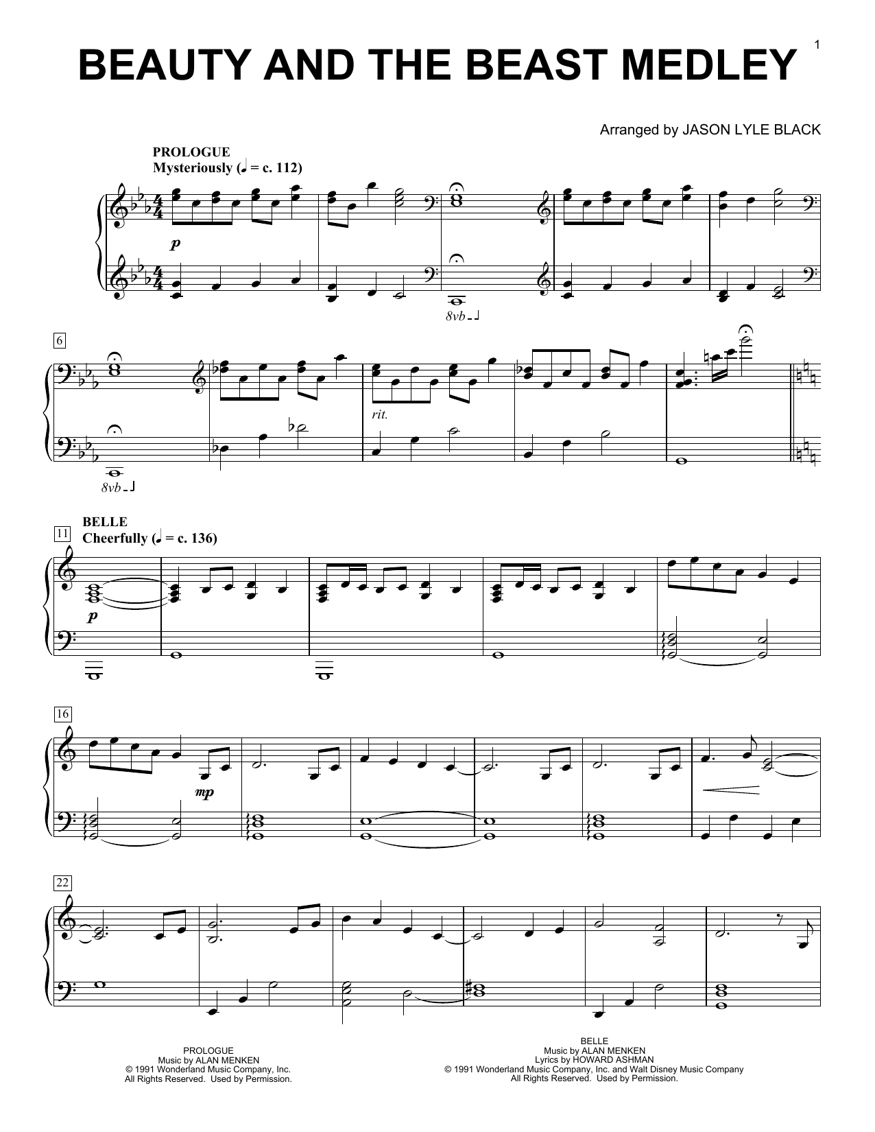 Preview Jason Lyle Black Beauty And The Beast Medley Children sheet music, notes and chords for Piano, SKU: 250277 sheet music, piano notes, chords, guitar tabs, score, transpose, transcribe, how to play, guide, download, learn, tutorial, progression, song, artist, awards, billboard, mtv, vh1, tour, single, album, release
