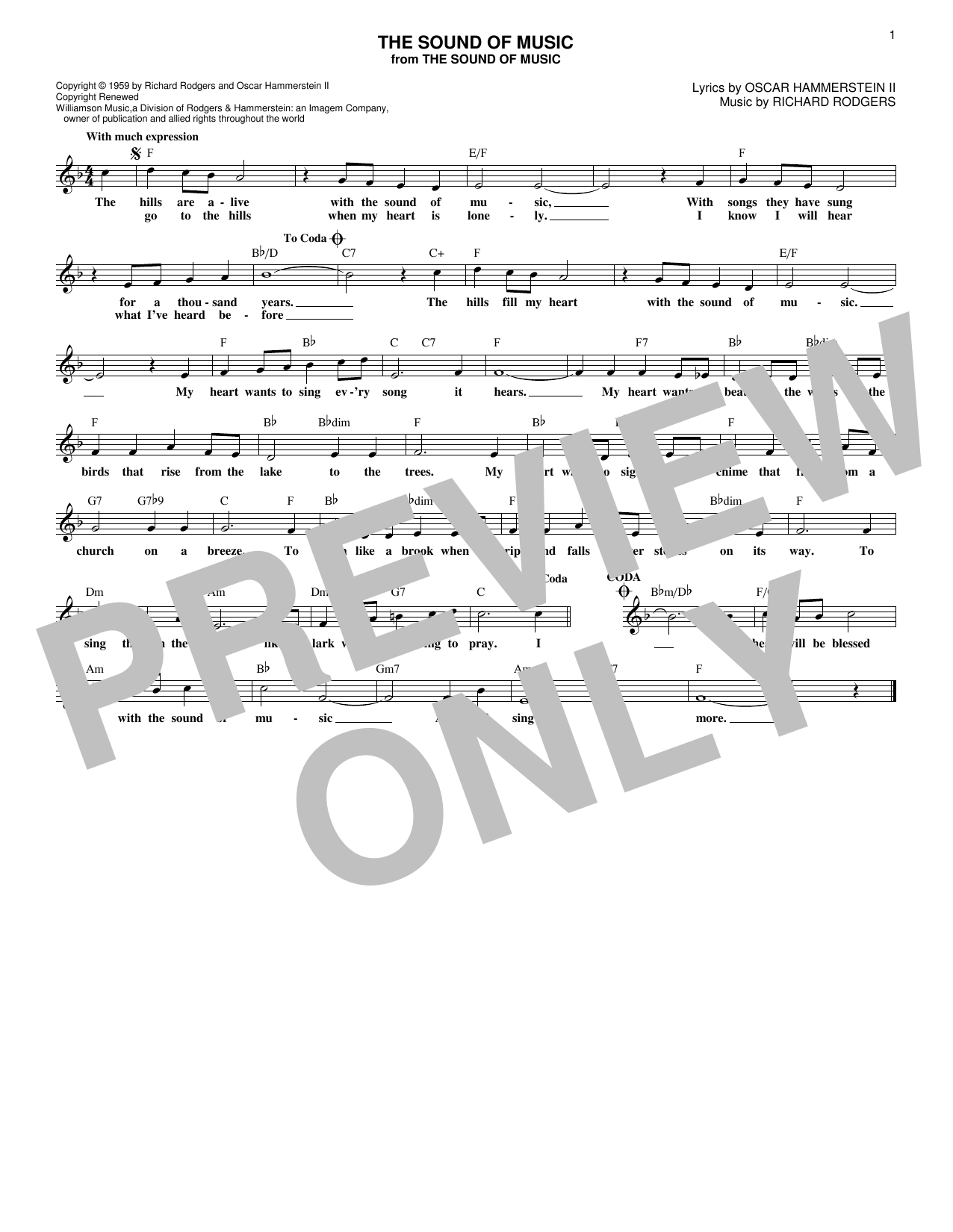 Preview Rodgers & Hammerstein The Sound Of Music Broadway sheet music, notes and chords for Melody Line, Lyrics & Chords, SKU: 251516 sheet music, piano notes, chords, guitar tabs, score, transpose, transcribe, how to play, guide, download, learn, tutorial, progression, song, artist, awards, billboard, mtv, vh1, tour, single, album, release