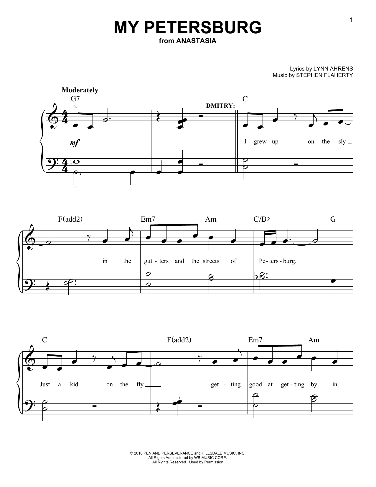 My Petersburg Sheet Music Pdf Epic Sheet Music