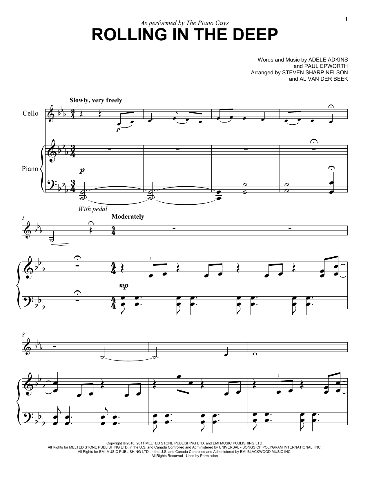 Preview The Piano Guys Rolling In The Deep Rock sheet music, notes and chords for Easy Piano, SKU: 254194 sheet music, piano notes, chords, guitar tabs, score, transpose, transcribe, how to play, guide, download, learn, tutorial, progression, song, artist, awards, billboard, mtv, vh1, tour, single, album, release