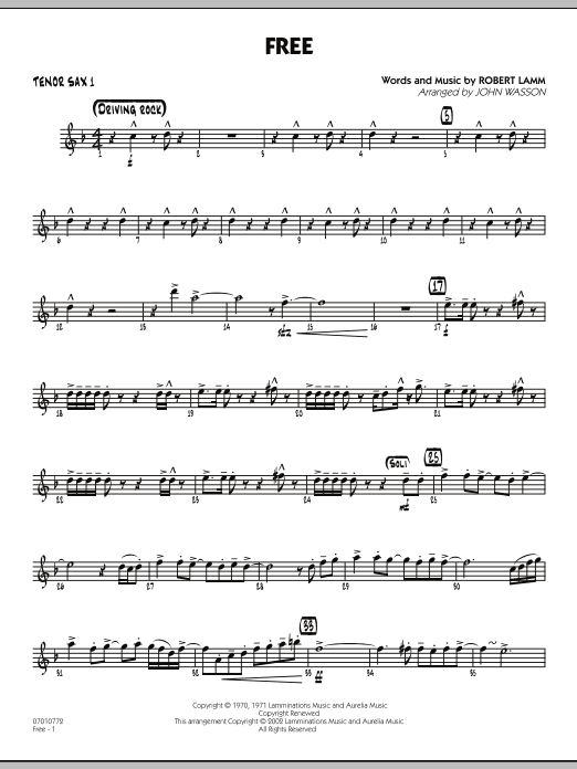 Preview John Wasson Free - Tenor Sax 1 Pop sheet music, notes and chords for Jazz Ensemble, SKU: 285363 sheet music, piano notes, chords, guitar tabs, score, transpose, transcribe, how to play, guide, download, learn, tutorial, progression, song, artist, awards, billboard, mtv, vh1, tour, single, album, release