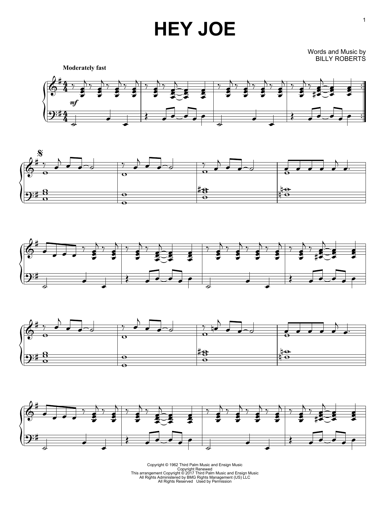 Preview Jimi Hendrix Hey Joe Pop sheet music, notes and chords for Piano Solo, SKU: 361853 sheet music, piano notes, chords, guitar tabs, score, transpose, transcribe, how to play, guide, download, learn, tutorial, progression, song, artist, awards, billboard, mtv, vh1, tour, single, album, release