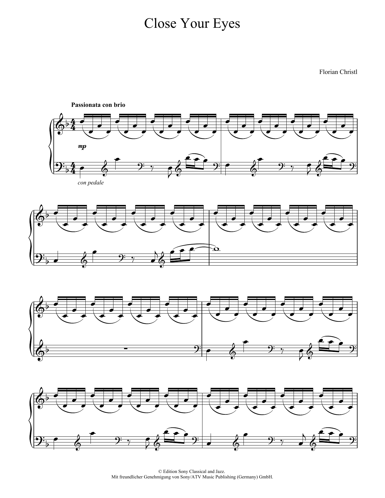 Preview Florian Christl Close Your Eyes Pop sheet music, notes and chords for Piano Solo, SKU: 403260 sheet music, piano notes, chords, guitar tabs, score, transpose, transcribe, how to play, guide, download, learn, tutorial, progression, song, artist, awards, billboard, mtv, vh1, tour, single, album, release