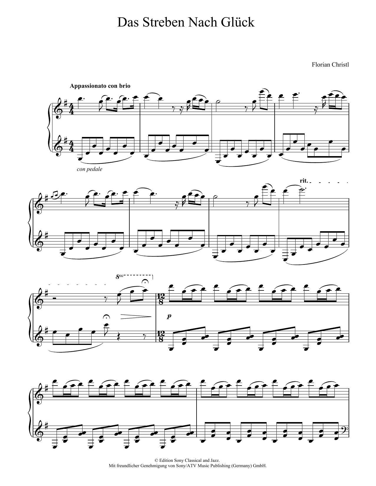 Preview Florian Christl Das Streben Nach Glueck Pop sheet music, notes and chords for Piano Solo, SKU: 403265 sheet music, piano notes, chords, guitar tabs, score, transpose, transcribe, how to play, guide, download, learn, tutorial, progression, song, artist, awards, billboard, mtv, vh1, tour, single, album, release