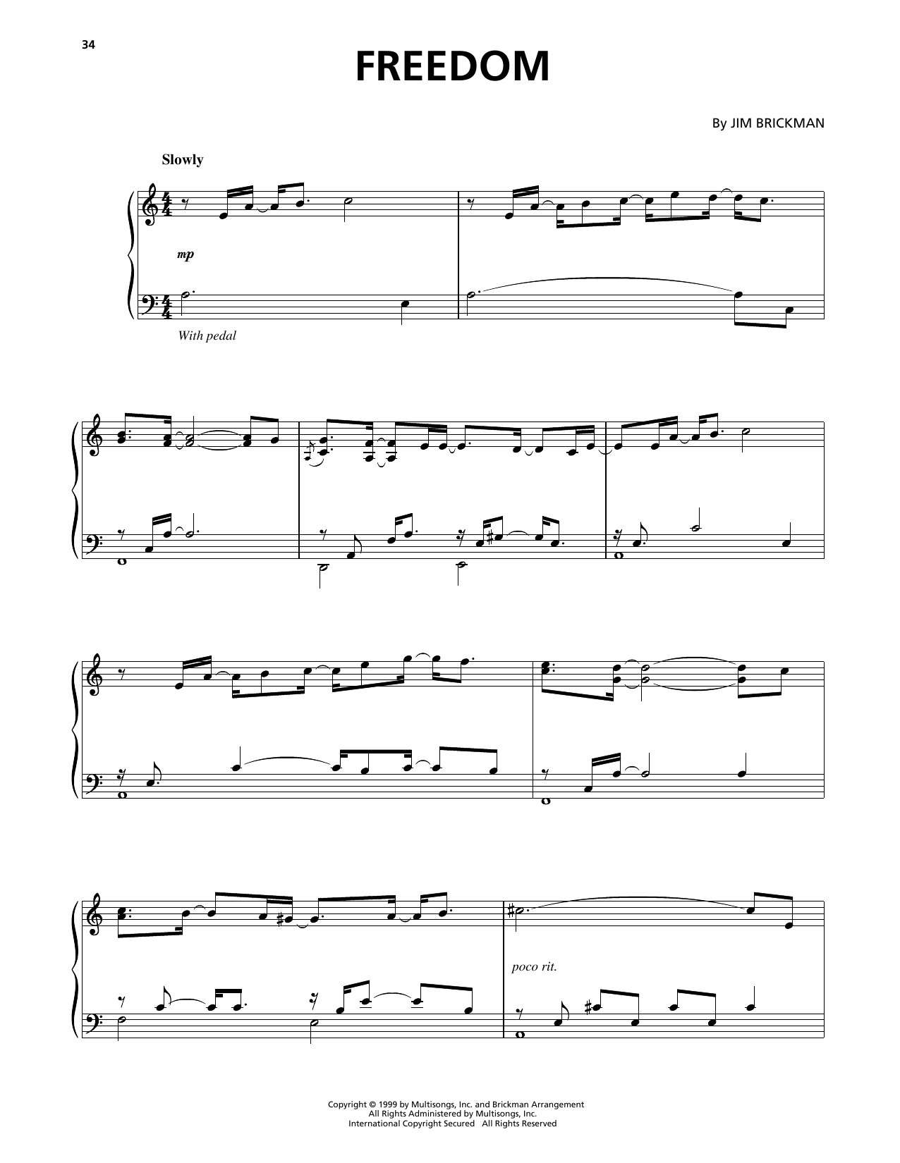 Preview Jim Brickman Freedom Pop sheet music, notes and chords for Piano Solo, SKU: 403309 sheet music, piano notes, chords, guitar tabs, score, transpose, transcribe, how to play, guide, download, learn, tutorial, progression, song, artist, awards, billboard, mtv, vh1, tour, single, album, release