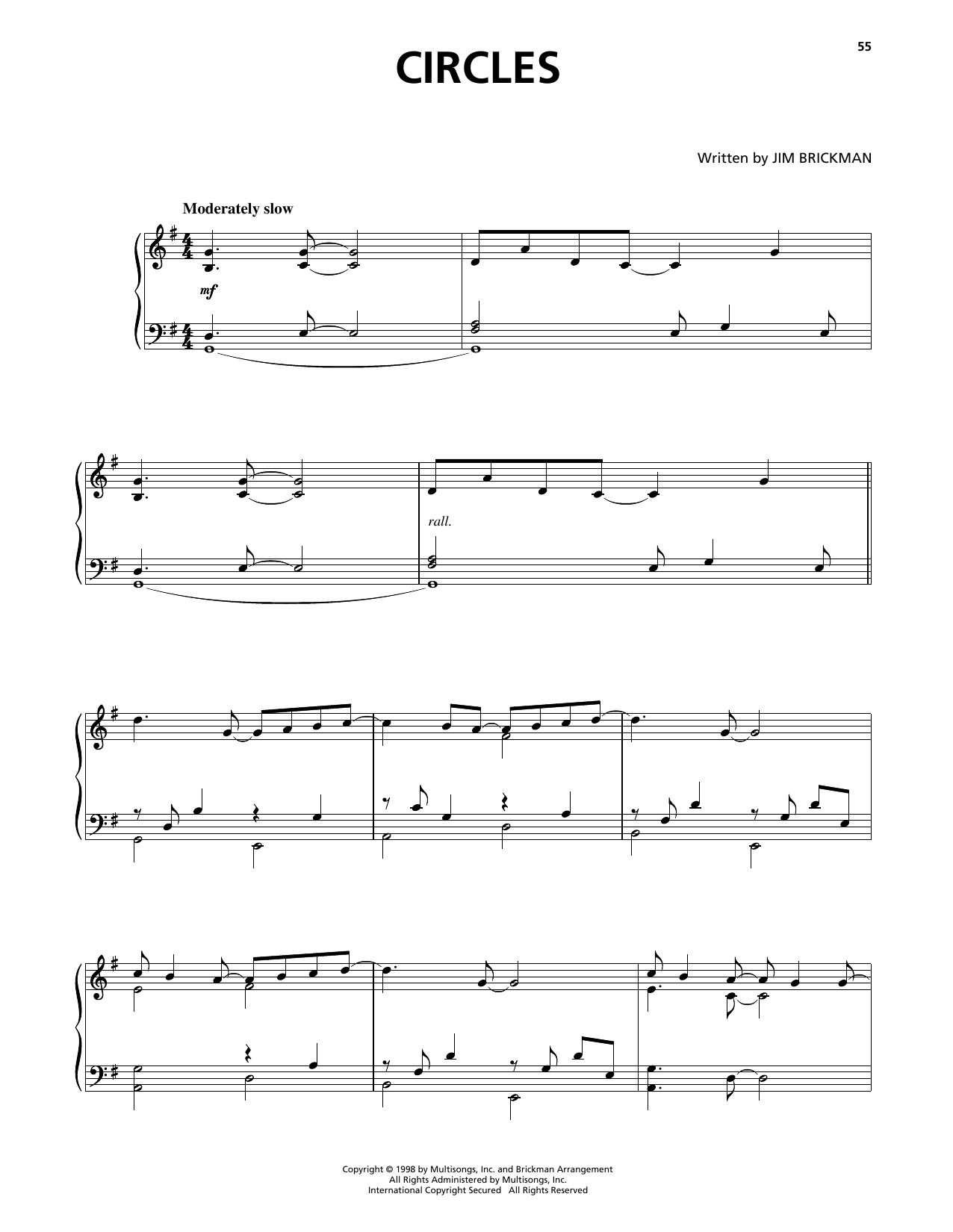 Preview Jim Brickman Circles Pop sheet music, notes and chords for Piano Solo, SKU: 403977 sheet music, piano notes, chords, guitar tabs, score, transpose, transcribe, how to play, guide, download, learn, tutorial, progression, song, artist, awards, billboard, mtv, vh1, tour, single, album, release