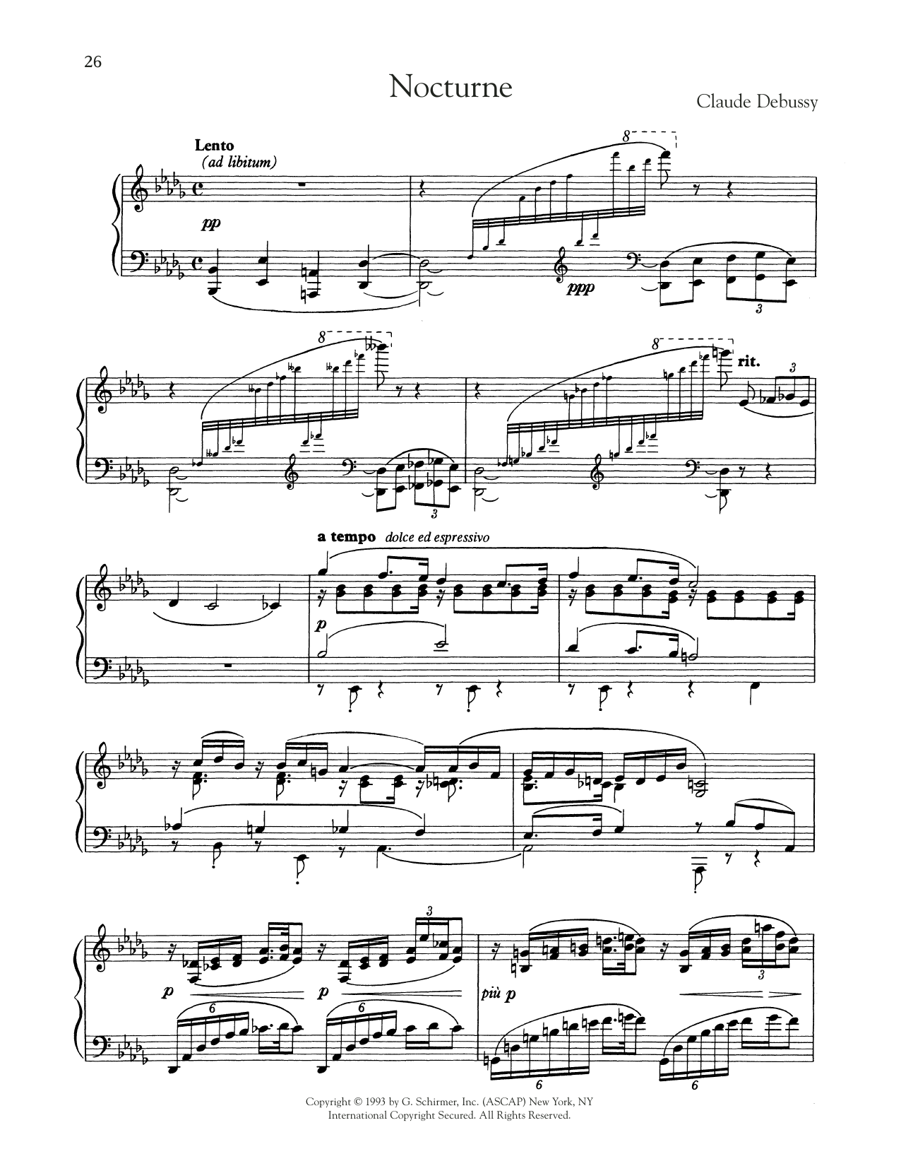 Preview Claude Debussy Nocturne Classical sheet music, notes and chords for Piano Solo, SKU: 404178 sheet music, piano notes, chords, guitar tabs, score, transpose, transcribe, how to play, guide, download, learn, tutorial, progression, song, artist, awards, billboard, mtv, vh1, tour, single, album, release