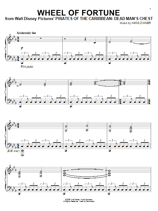 Preview Hans Zimmer Wheel Of Fortune Film and TV sheet music, notes and chords for Piano, SKU: 55563 sheet music, piano notes, chords, guitar tabs, score, transpose, transcribe, how to play, guide, download, learn, tutorial, progression, song, artist, awards, billboard, mtv, vh1, tour, single, album, release