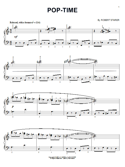 Preview Robert Starer Pop-Time Classical sheet music, notes and chords for Piano Solo, SKU: 55739 sheet music, piano notes, chords, guitar tabs, score, transpose, transcribe, how to play, guide, download, learn, tutorial, progression, song, artist, awards, billboard, mtv, vh1, tour, single, album, release