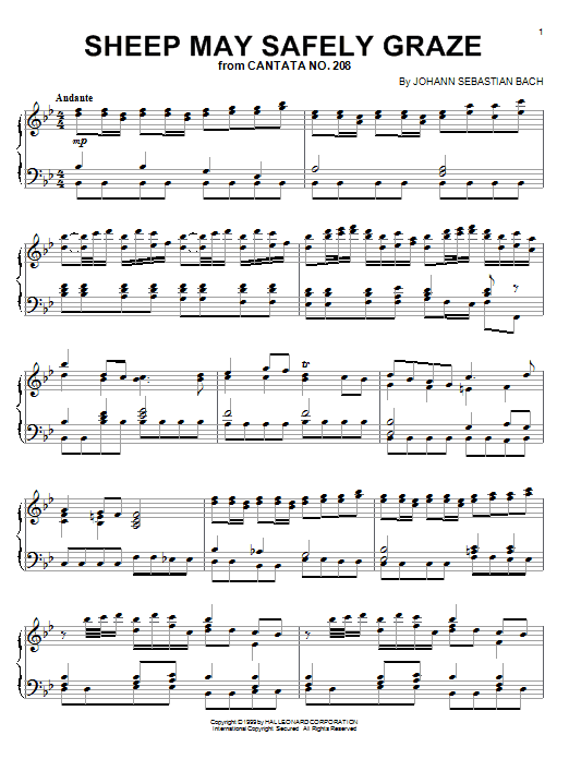 Preview Johann Sebastian Bach Sheep May Safely Graze Weddings sheet music, notes and chords for Piano, SKU: 59021 sheet music, piano notes, chords, guitar tabs, score, transpose, transcribe, how to play, guide, download, learn, tutorial, progression, song, artist, awards, billboard, mtv, vh1, tour, single, album, release
