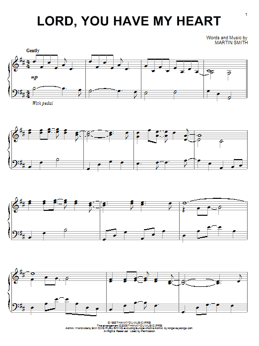 Preview Delirious? Lord, You Have My Heart Pop sheet music, notes and chords for Piano, SKU: 63822 sheet music, piano notes, chords, guitar tabs, score, transpose, transcribe, how to play, guide, download, learn, tutorial, progression, song, artist, awards, billboard, mtv, vh1, tour, single, album, release