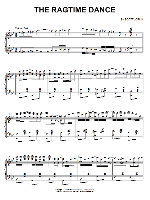 Preview Scott Joplin The Ragtime Dance Jazz sheet music, notes and chords for Piano, SKU: 65818 sheet music, piano notes, chords, guitar tabs, score, transpose, transcribe, how to play, guide, download, learn, tutorial, progression, song, artist, awards, billboard, mtv, vh1, tour, single, album, release