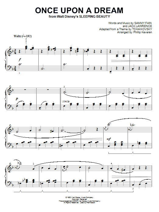 Preview Sammy Fain Once Upon A Dream Children sheet music, notes and chords for Piano, SKU: 66987 sheet music, piano notes, chords, guitar tabs, score, transpose, transcribe, how to play, guide, download, learn, tutorial, progression, song, artist, awards, billboard, mtv, vh1, tour, single, album, release
