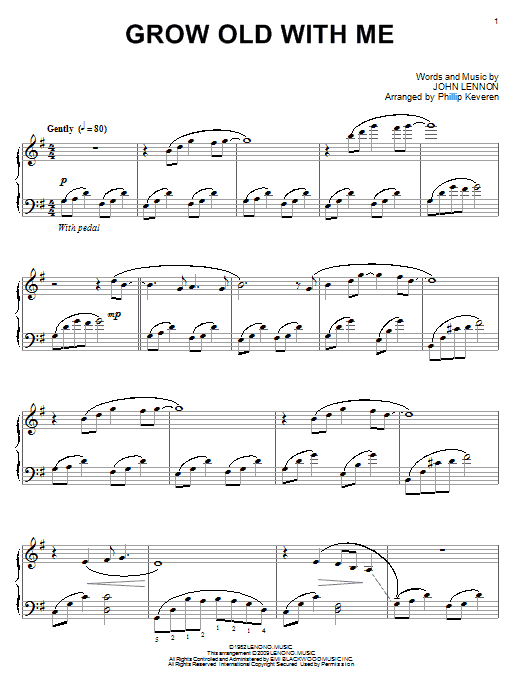 Preview John Lennon Grow Old With Me Pop sheet music, notes and chords for Piano, SKU: 69816 sheet music, piano notes, chords, guitar tabs, score, transpose, transcribe, how to play, guide, download, learn, tutorial, progression, song, artist, awards, billboard, mtv, vh1, tour, single, album, release