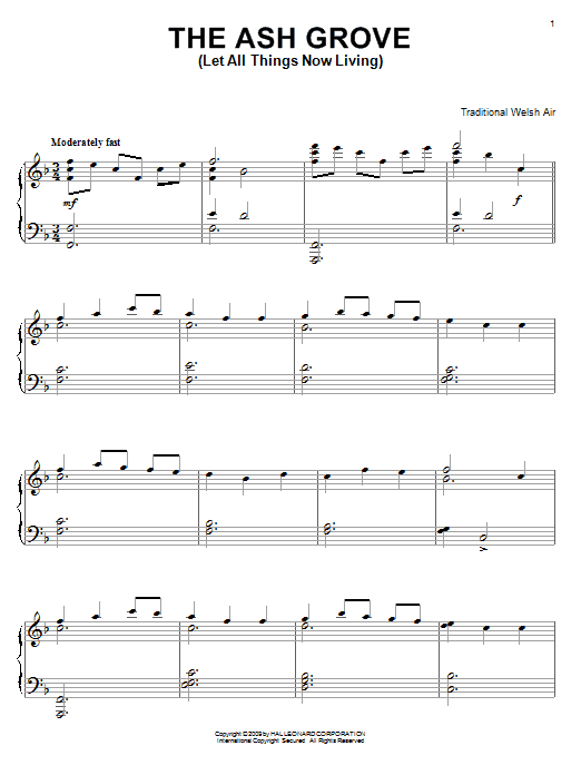 Preview Traditional The Ash Grove Folk sheet music, notes and chords for Piano, SKU: 71235 sheet music, piano notes, chords, guitar tabs, score, transpose, transcribe, how to play, guide, download, learn, tutorial, progression, song, artist, awards, billboard, mtv, vh1, tour, single, album, release