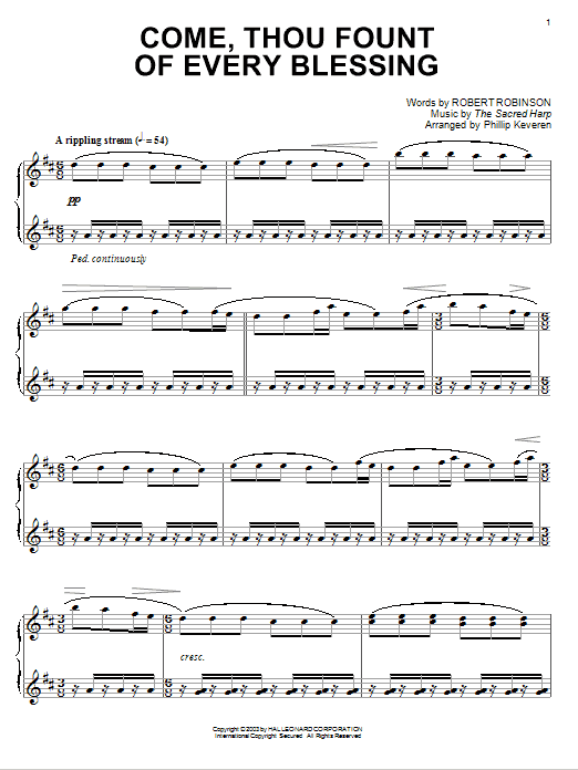 Preview Robert Robinson Come, Thou Fount of Every Blessing Hymn sheet music, notes and chords for Piano, SKU: 73668 sheet music, piano notes, chords, guitar tabs, score, transpose, transcribe, how to play, guide, download, learn, tutorial, progression, song, artist, awards, billboard, mtv, vh1, tour, single, album, release