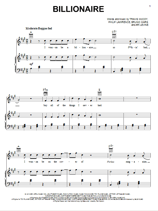 Preview Travie McCoy Hitmaker! (Medley) (feat. Bruno Mars) Soul sheet music, notes and chords for Piano, Vocal & Guitar (Right-Hand Melody), SKU: 75335 sheet music, piano notes, chords, guitar tabs, score, transpose, transcribe, how to play, guide, download, learn, tutorial, progression, song, artist, awards, billboard, mtv, vh1, tour, single, album, release