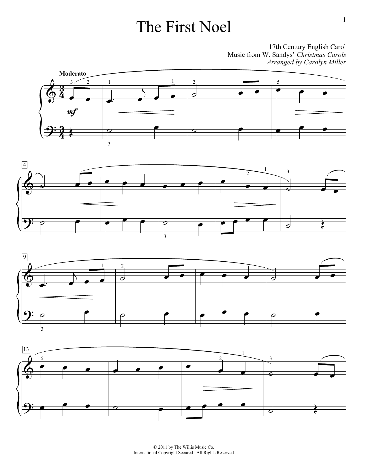 Preview 17th Century English Carol The First Noel Religious sheet music, notes and chords for Educational Piano, SKU: 83344 sheet music, piano notes, chords, guitar tabs, score, transpose, transcribe, how to play, guide, download, learn, tutorial, progression, song, artist, awards, billboard, mtv, vh1, tour, single, album, release