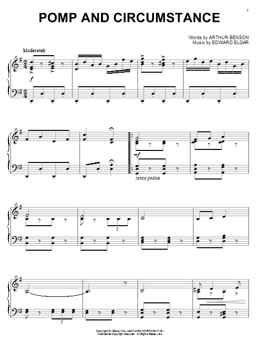 Preview Edward Elgar Pomp And Circumstance Classical sheet music, notes and chords for Piano, SKU: 83717 sheet music, piano notes, chords, guitar tabs, score, transpose, transcribe, how to play, guide, download, learn, tutorial, progression, song, artist, awards, billboard, mtv, vh1, tour, single, album, release