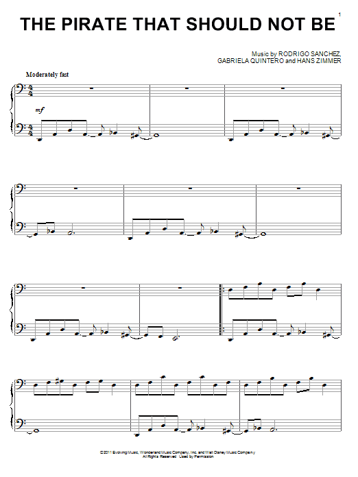 Preview Hans Zimmer The Pirate That Should Not Be Film and TV sheet music, notes and chords for Piano, SKU: 84059 sheet music, piano notes, chords, guitar tabs, score, transpose, transcribe, how to play, guide, download, learn, tutorial, progression, song, artist, awards, billboard, mtv, vh1, tour, single, album, release