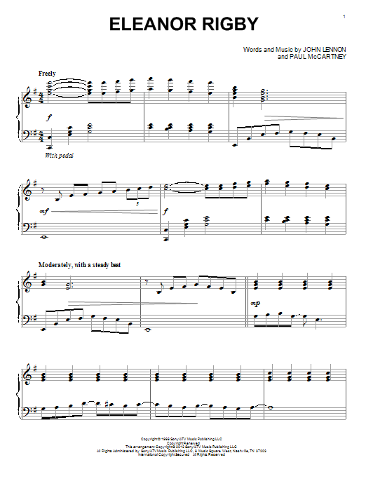 Preview The Beatles Eleanor Rigby Rock sheet music, notes and chords for Piano, SKU: 89986 sheet music, piano notes, chords, guitar tabs, score, transpose, transcribe, how to play, guide, download, learn, tutorial, progression, song, artist, awards, billboard, mtv, vh1, tour, single, album, release