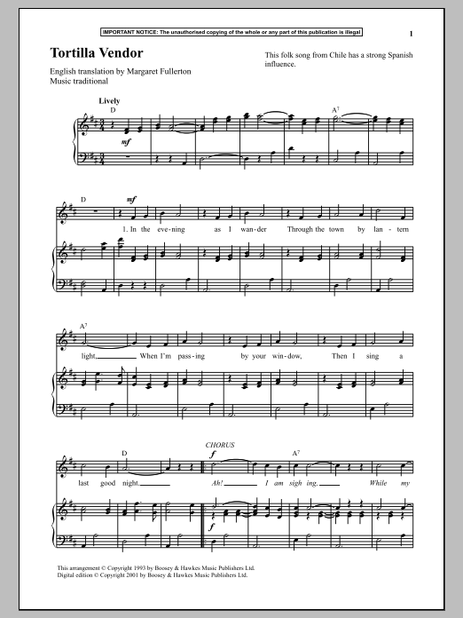 Preview Traditional Tortilla Vendor Unclassified sheet music, notes and chords for Piano, SKU: 90051 sheet music, piano notes, chords, guitar tabs, score, transpose, transcribe, how to play, guide, download, learn, tutorial, progression, song, artist, awards, billboard, mtv, vh1, tour, single, album, release