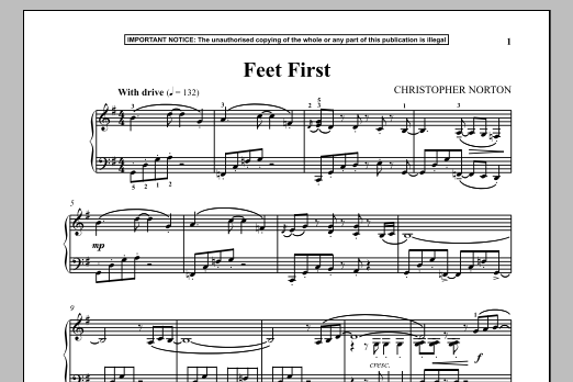 Preview Christopher Norton Feet First Classical sheet music, notes and chords for Piano, SKU: 90219 sheet music, piano notes, chords, guitar tabs, score, transpose, transcribe, how to play, guide, download, learn, tutorial, progression, song, artist, awards, billboard, mtv, vh1, tour, single, album, release