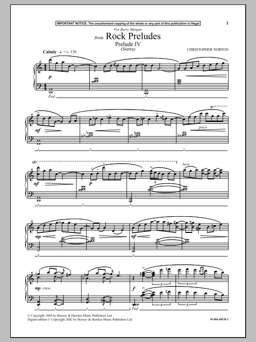 Preview Christopher Norton Prelude IV (Sierra) (from Rock Preludes) Rock sheet music, notes and chords for Piano, SKU: 90390 sheet music, piano notes, chords, guitar tabs, score, transpose, transcribe, how to play, guide, download, learn, tutorial, progression, song, artist, awards, billboard, mtv, vh1, tour, single, album, release