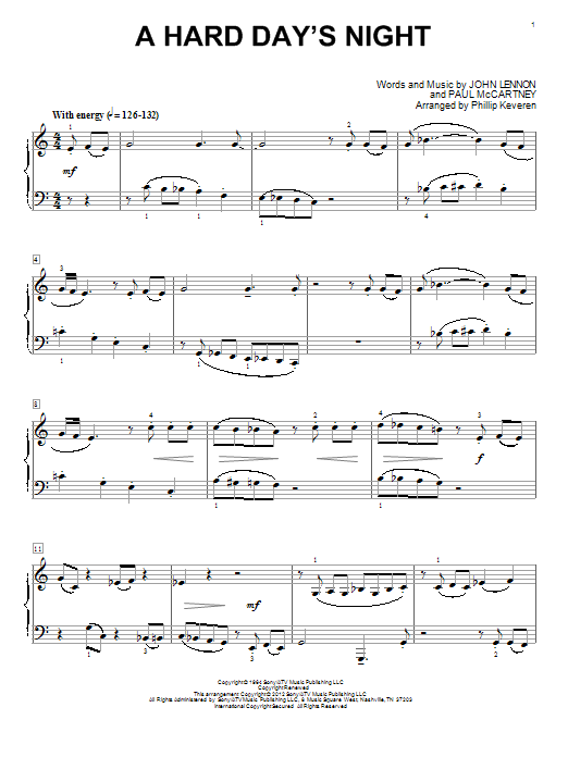 Preview The Beatles A Hard Day's Night Rock sheet music, notes and chords for Piano, SKU: 90750 sheet music, piano notes, chords, guitar tabs, score, transpose, transcribe, how to play, guide, download, learn, tutorial, progression, song, artist, awards, billboard, mtv, vh1, tour, single, album, release