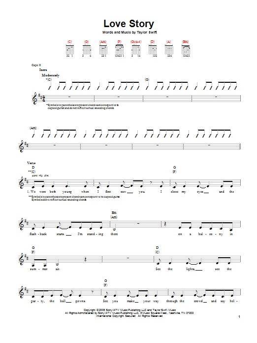 Love Story Taylor Swift Chords Easy Daedalusdrones Com