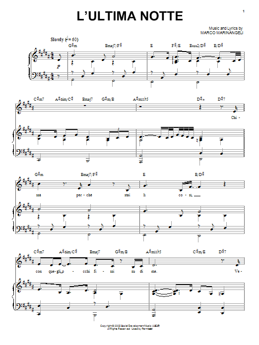 Preview Josh Groban L'Ultima Notte Pop sheet music, notes and chords for Piano & Vocal, SKU: 95876 sheet music, piano notes, chords, guitar tabs, score, transpose, transcribe, how to play, guide, download, learn, tutorial, progression, song, artist, awards, billboard, mtv, vh1, tour, single, album, release