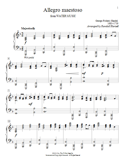 Preview Randall Hartsell Allegro Maestoso Weddings sheet music, notes and chords for Piano, SKU: 95990 sheet music, piano notes, chords, guitar tabs, score, transpose, transcribe, how to play, guide, download, learn, tutorial, progression, song, artist, awards, billboard, mtv, vh1, tour, single, album, release